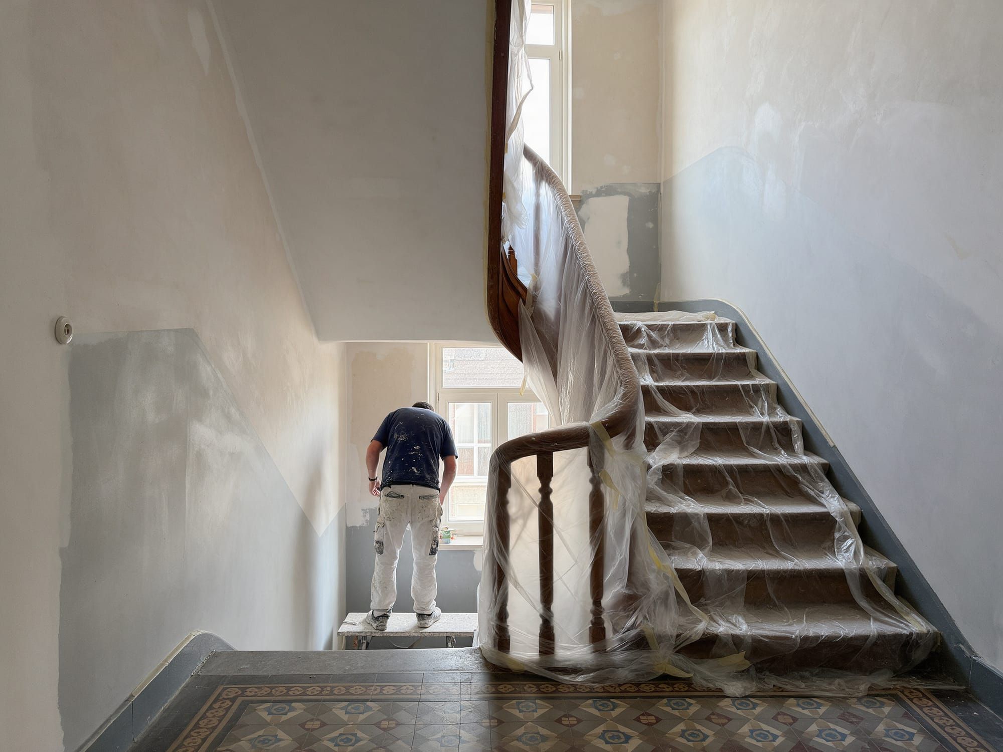 Rénovation de la cage d’escalier d’un immeuble en copropriété